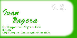 ivan magera business card